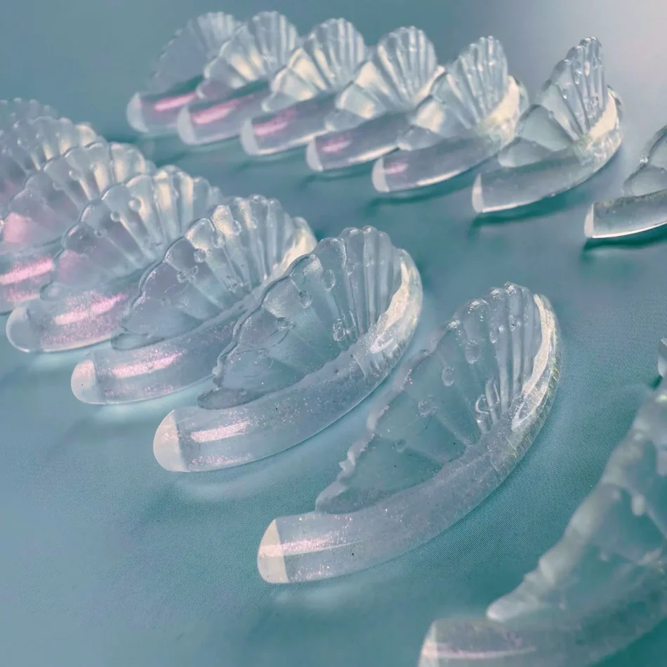 Glitter Shell Lash Lift Pads | 8 Paare – Bild 3