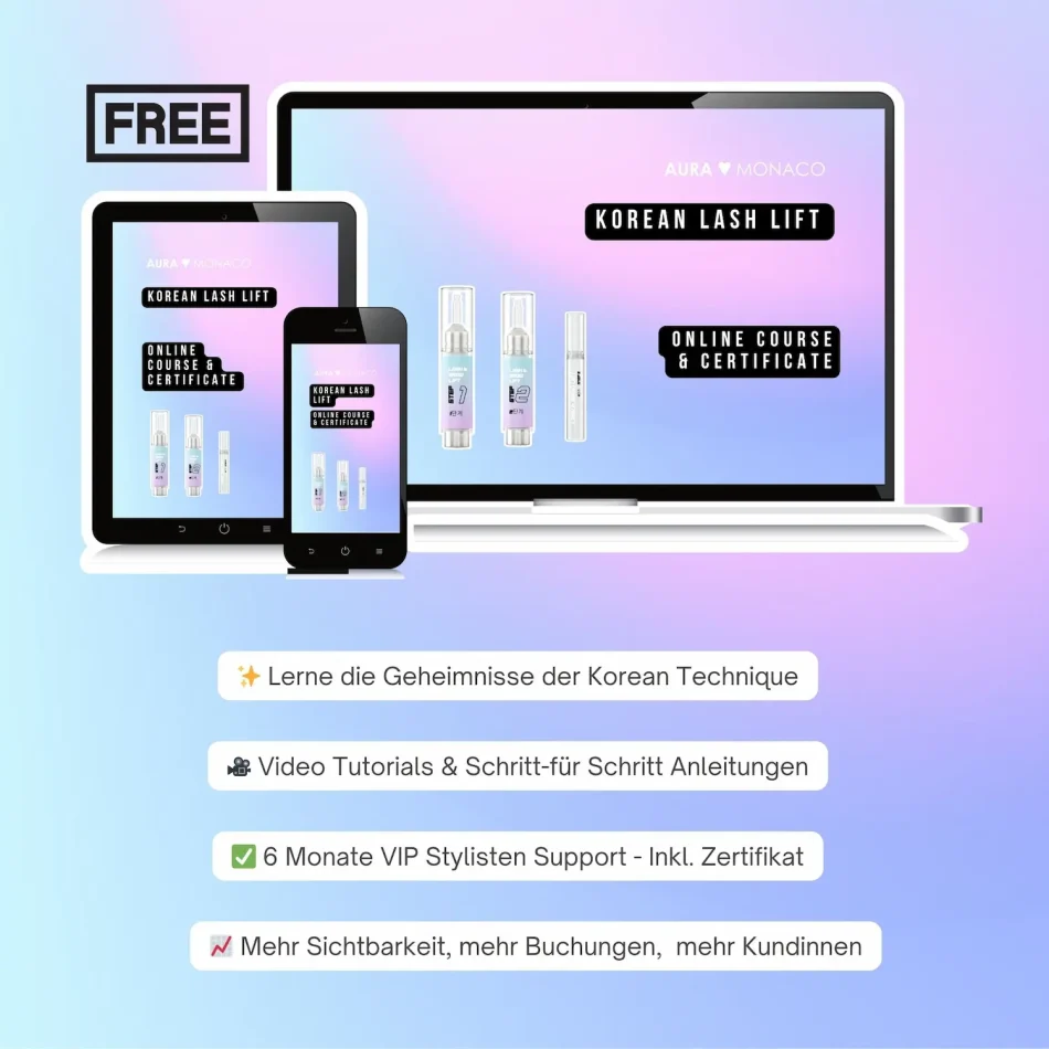 KOMPLETTES Korean Lash Lift Kit + gratis Training (nur für kurze Zeit) – Bild 6