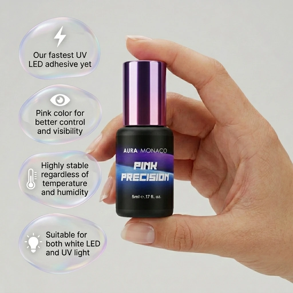 UV LED Lash Glue | Pink Precision - Image 2